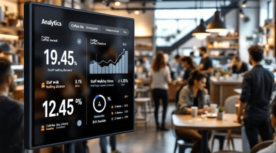 Vision AI dashboard in restaurant environment