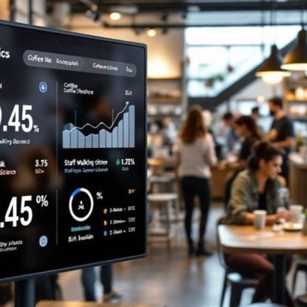 Vision AI dashboard in restaurant environment