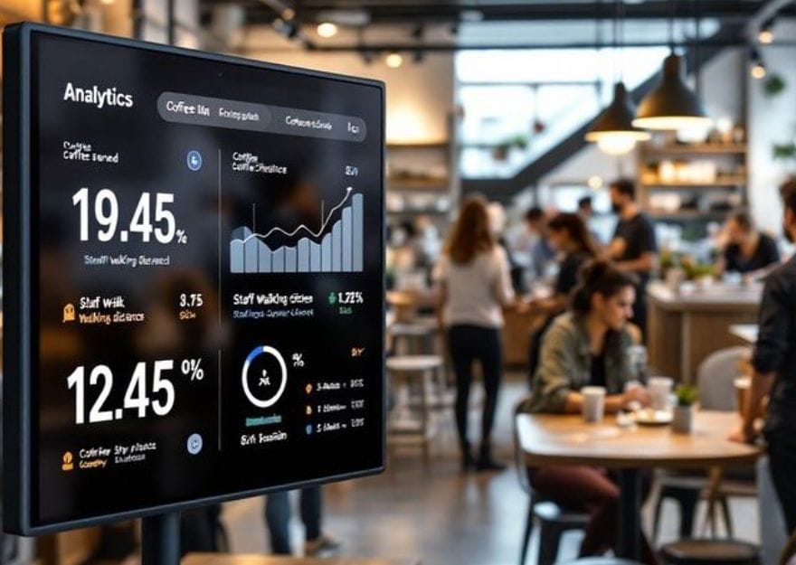 Vision AI dashboard in restaurant environment